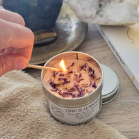 bougie bien-être de soin énergétique parfum edelweiss esprit de la montagne déco