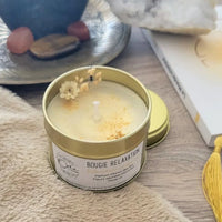 bougie bien-être de soin énergétique parfum monoi relaxation décoration
