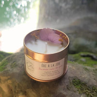 bougie bien-être de soin énergétique parfum ambre ôde à la joie