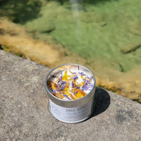 bougie bien-être de soin énergétique parfum fleur d'eau sérénité calme
