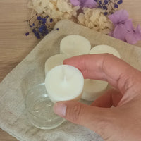 lot de bougies chauffe plat réutilisable cire végétale sans parfum