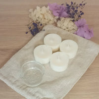 lot de bougies chauffe plat cire végétale sans parfum