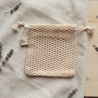 sac filet sauve savon gant exfoliant