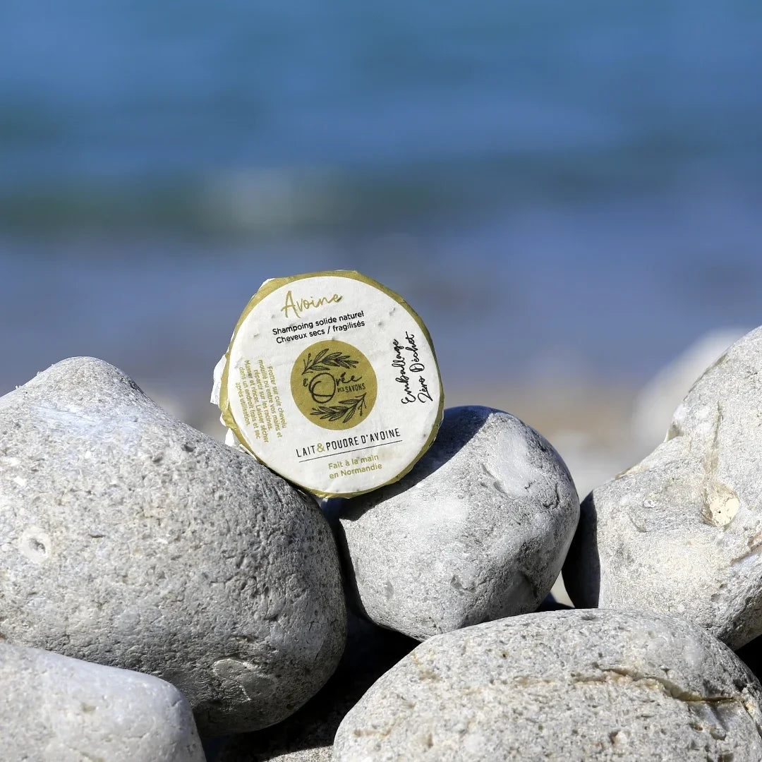 shampoing solide naturel à l'avoine pour démangeaisons