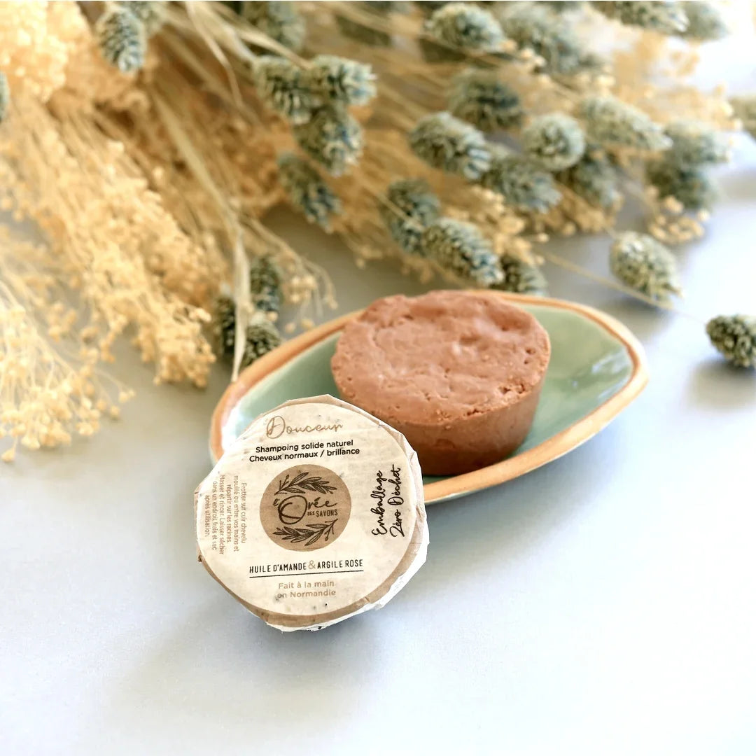 shampoing solide naturel à l'amande pour cheveux
