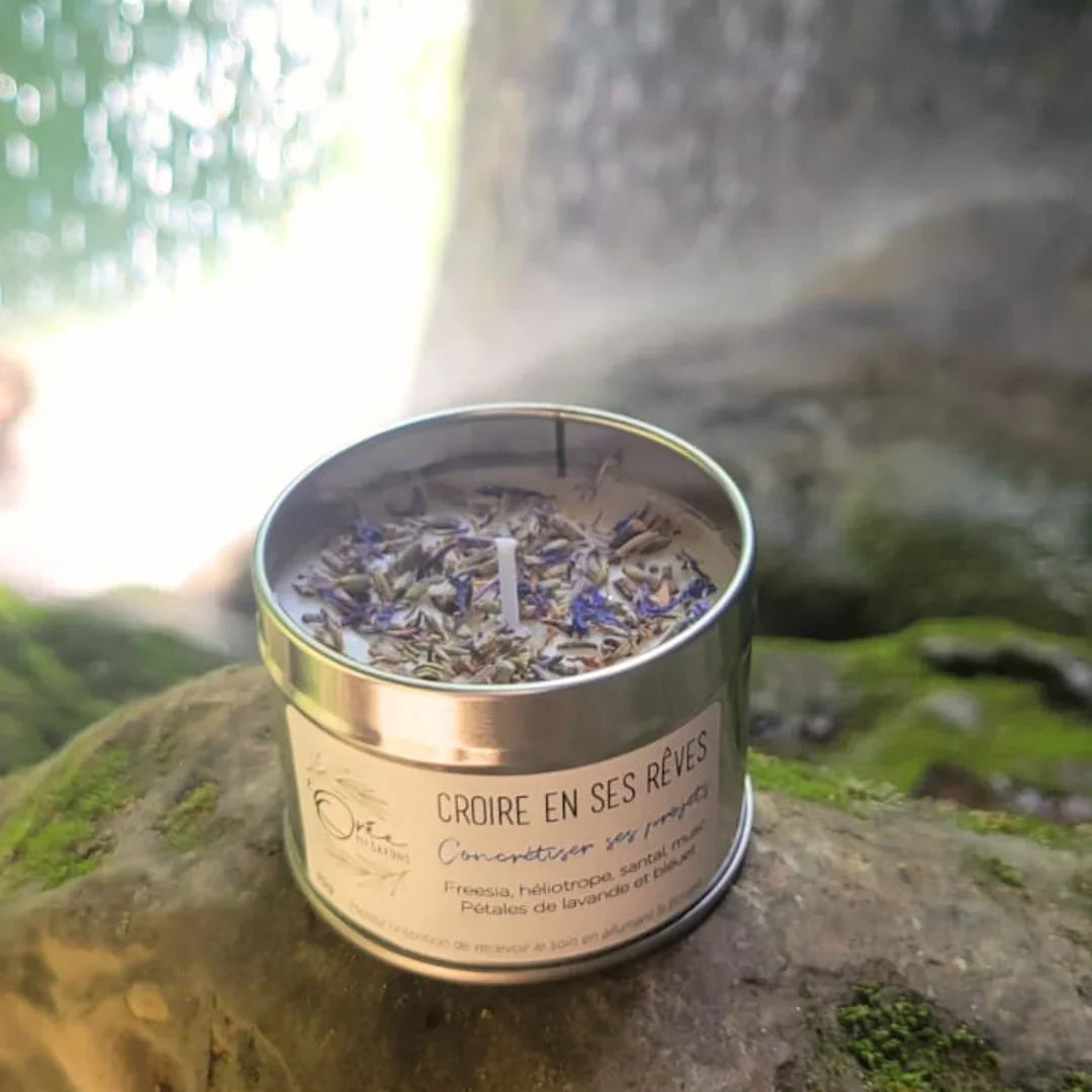 bougie bien-être de soin énergétique parfum de Grasse croire en ses rêves