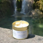 bougie bien-être de soin énergétique parfum monoi relaxation cascade