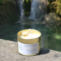 bougie bien-être de soin énergétique parfum monoi relaxation cascade