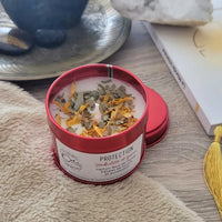 bougie bien-être de soin énergétique parfum bois de santal protection décoration
