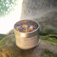 bougie bien-être de soin énergétique parfum fleur d'eau sérénité nature