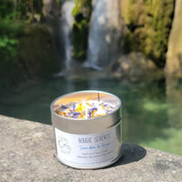 bougie bien-être de soin énergétique parfum fleur d'eau sérénité
