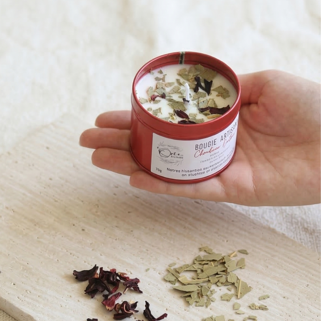 bougie-energetique-soin-vegetale-artisanale-fait-main-fleurie-fleur-rouge-chakra-racine-ancrage5