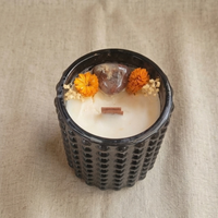 Bougie pierre cornaline - parfum azalée du japon