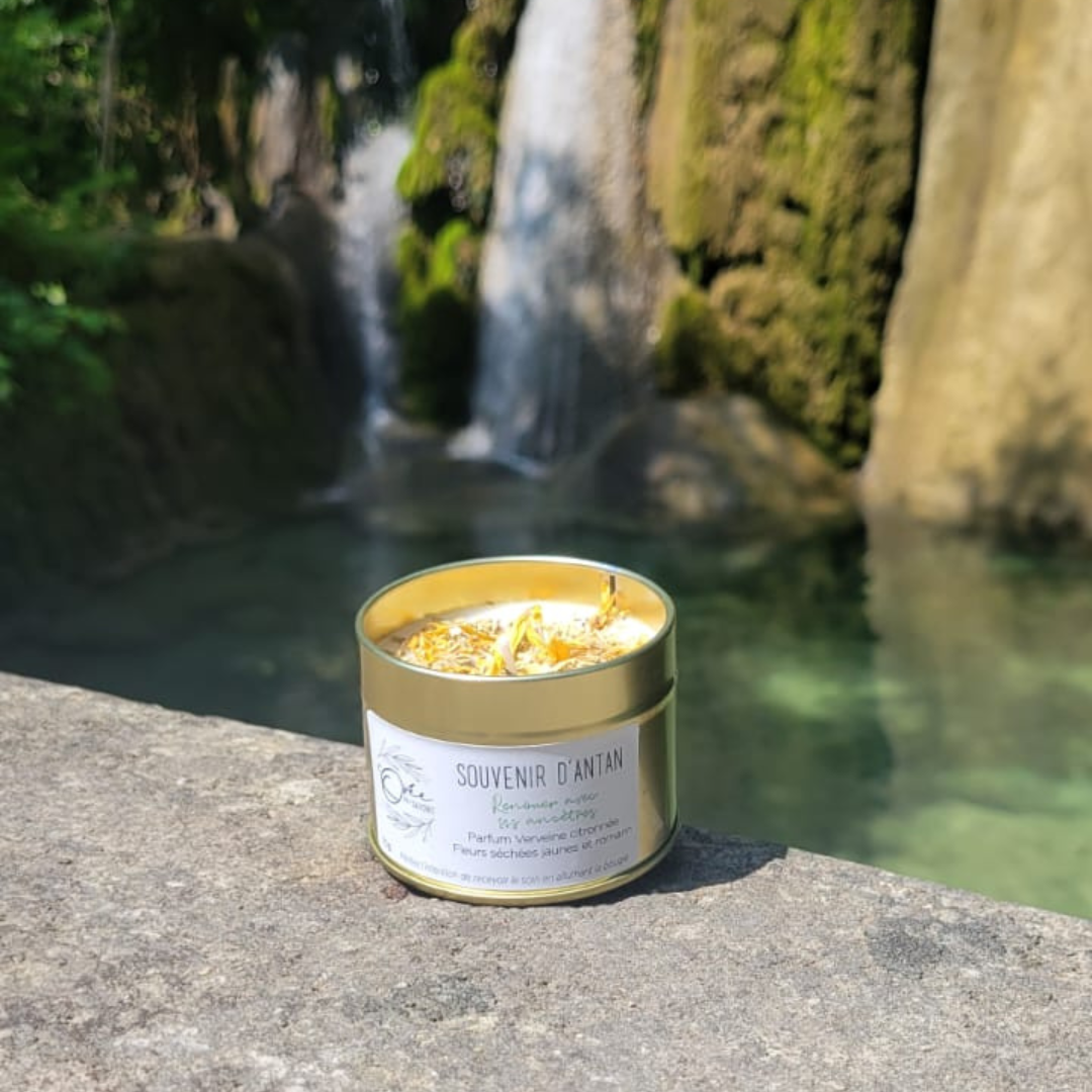 bougie-soin-energetique-energie-bien-etre-vegetale-artisanale-fait-main-fleurie-fleur-petales-souvenir-antan-memoire-heritage-verveineI