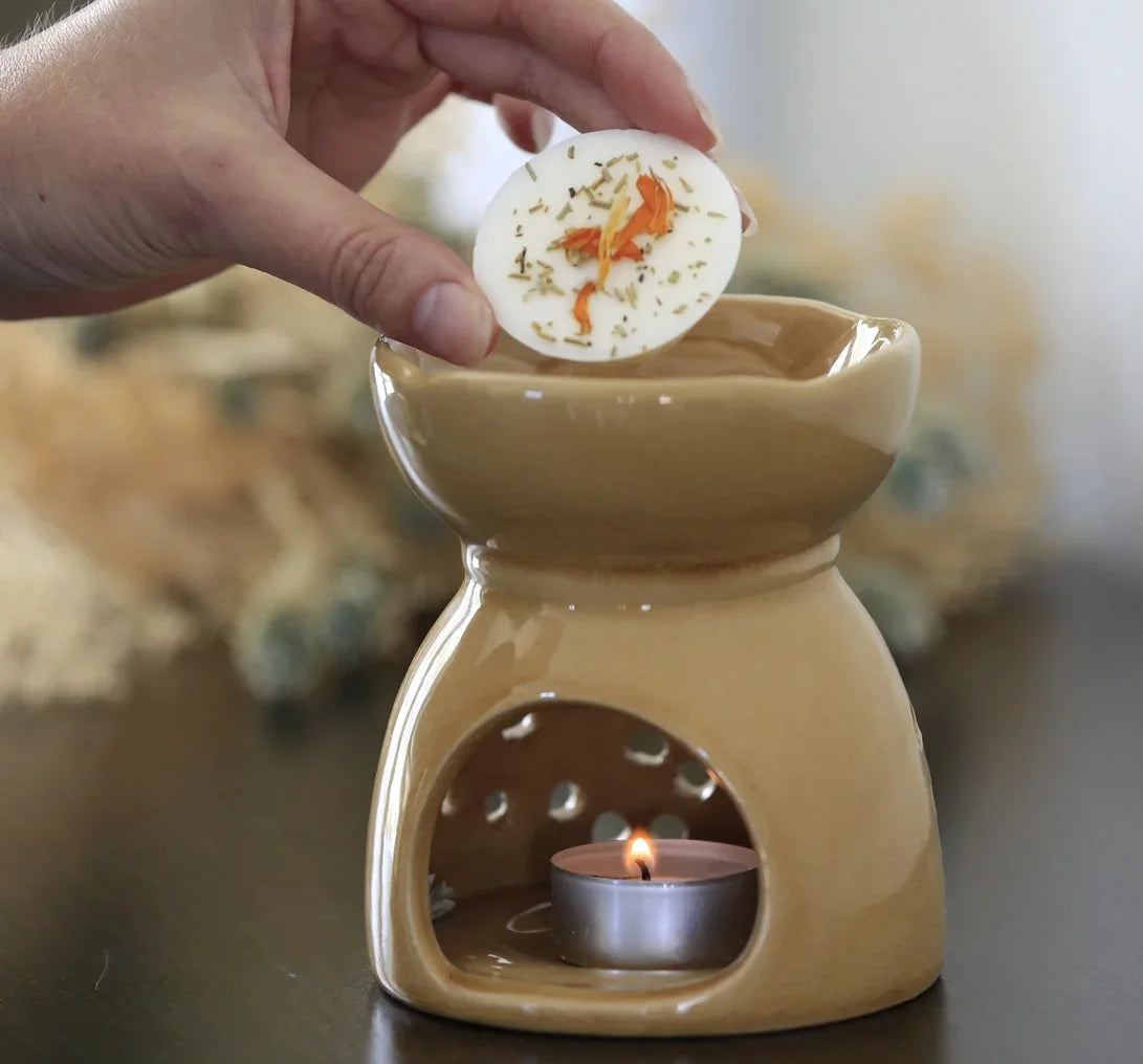 fondant galet parfumé dans un brule parfum