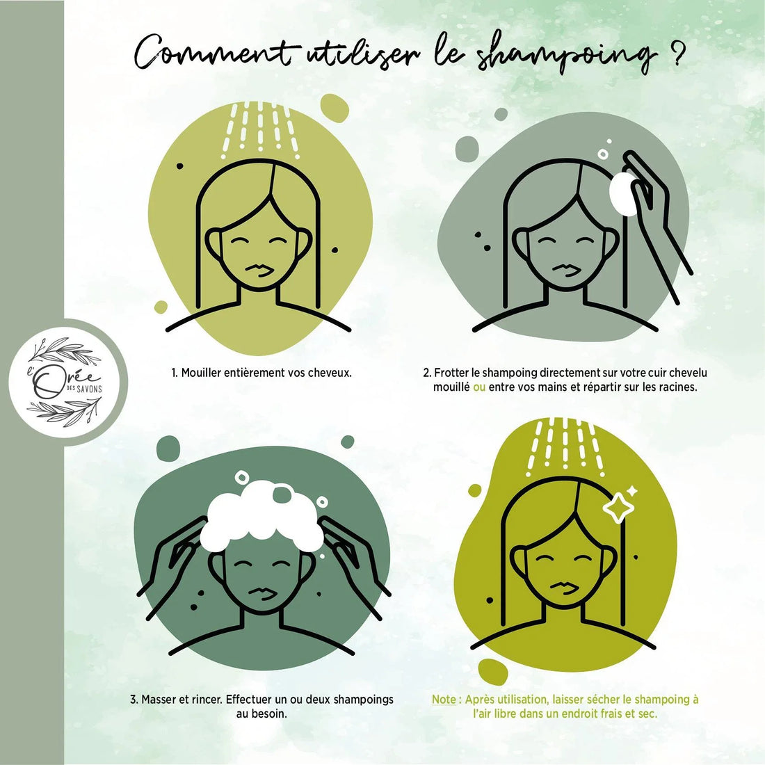 utilisation du shampoing solide naturel